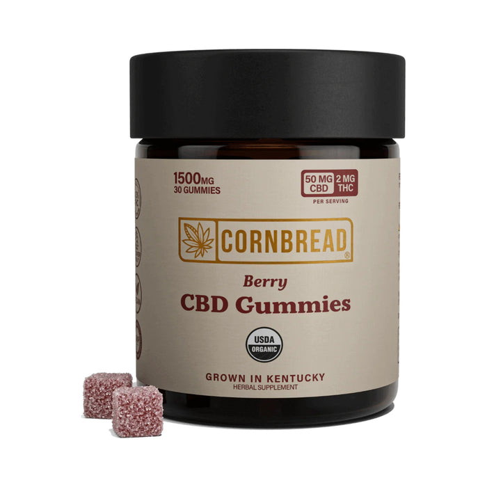 Cornbread Hemp Berry CBD Gummies 1500 mg jar