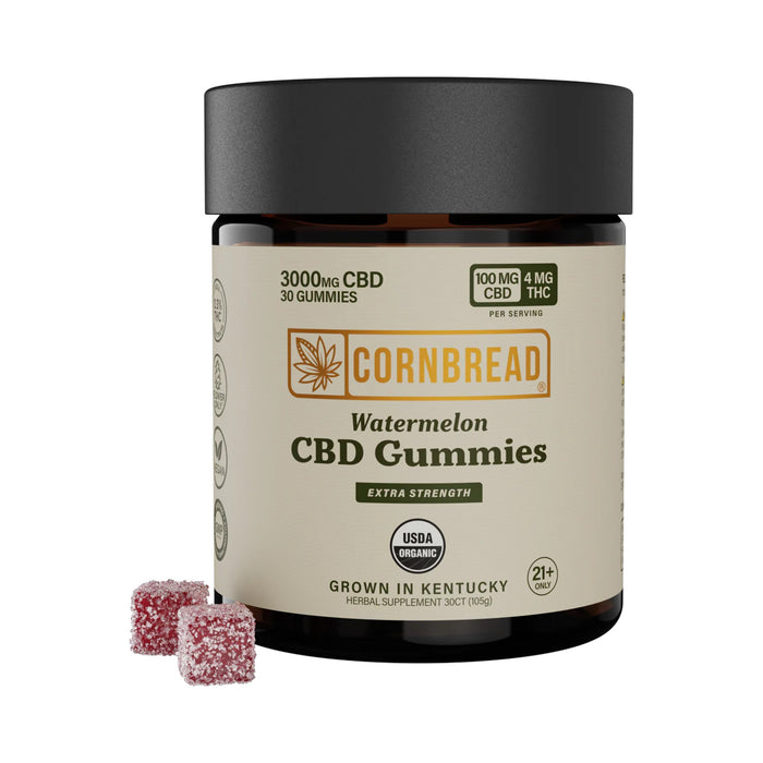 Cornbread Hemp Watermelon CBD Gummies 3000 mg jar