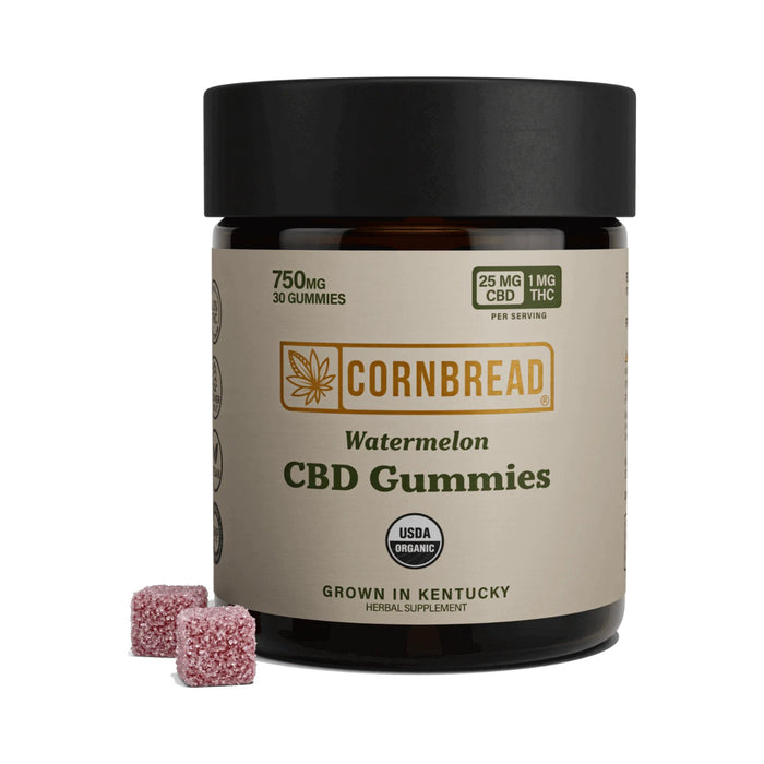 Cornbread Hemp Watermelon CBD Gummies 750 mg jar