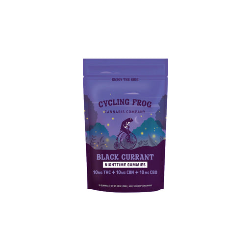 Cycling Frog Black Currant THC CBD and CBN Gummies 10mg (10 and 40 Count) 10 count | CBDdatabase.com