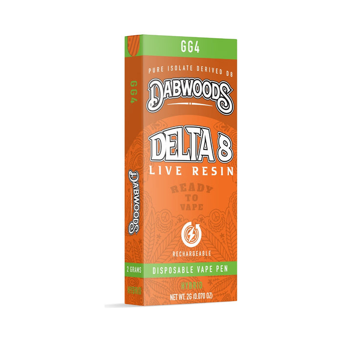 Dabwoods Delta 8 Live Resin Disposable Vape 2g GG4