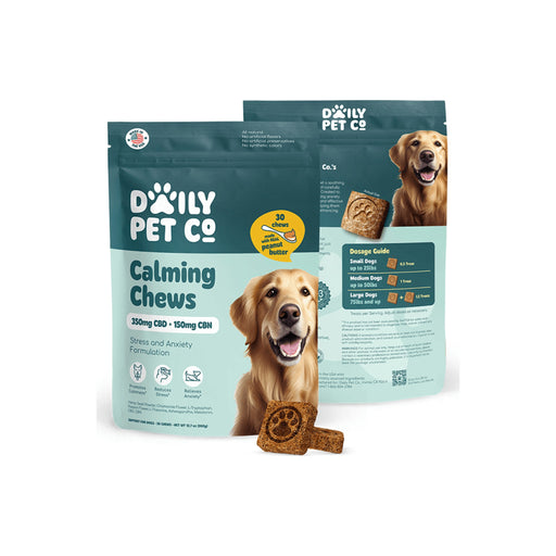 Daily Pet Co Calming CBD and CBN Dog Treats Peanut Butter 30 count bags