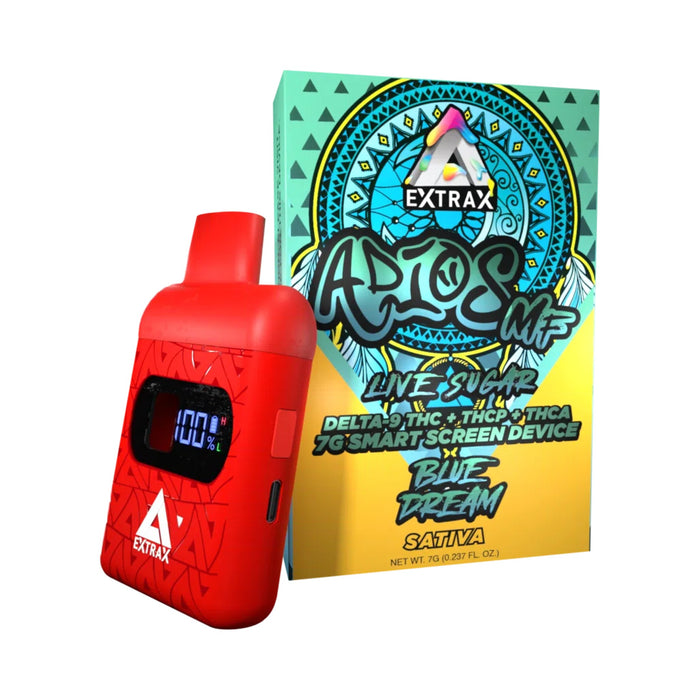 Delta Extrax Adios MF Live Sugar Disposable Vape 7g Blue Dream
