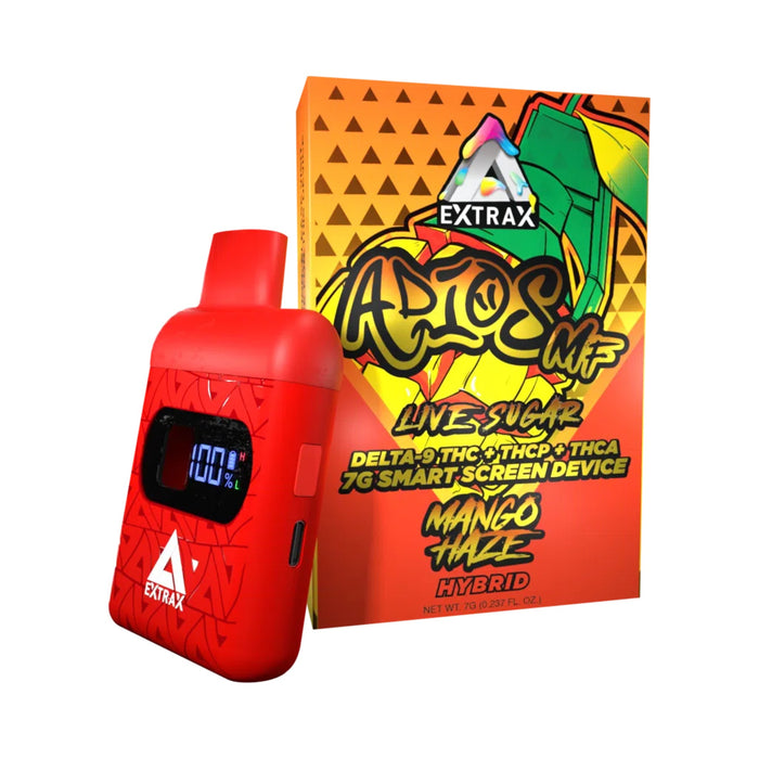 Delta Extrax Adios MF Live Sugar Disposable Vape 7g Mango Haze