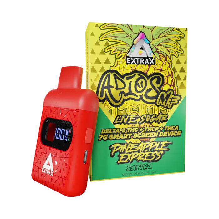 Delta Extrax Adios MF Live Sugar Disposable Vape 7g Pineapple Express