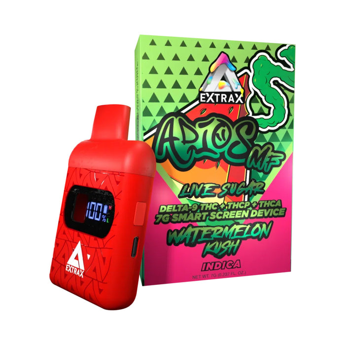 Delta Extrax Adios MF Live Sugar Disposable Vape 7g Watermelon Kush