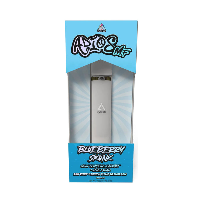 Delta Extrax Adios MF THCP Dab Pen 1g Blueberry Skunk