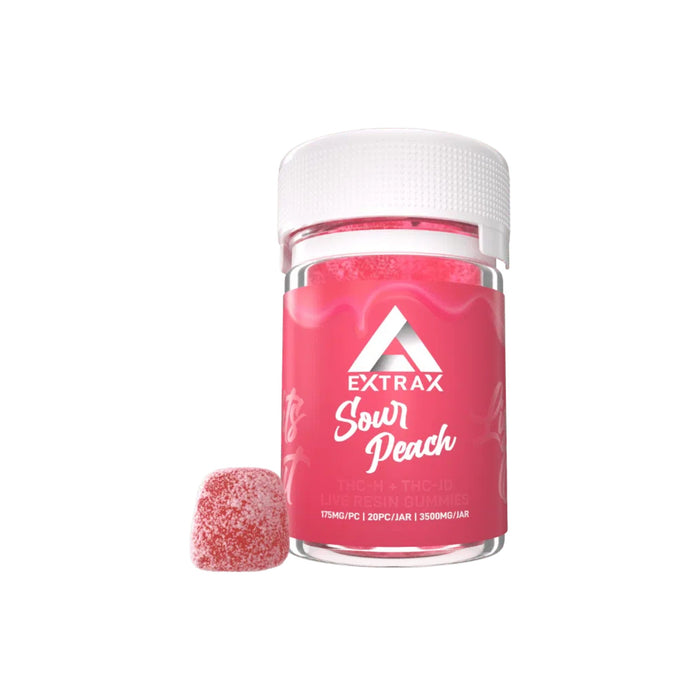 Delta Extrax Lights Out Blend Gummies 3500mg (20 Count) Sour Peach