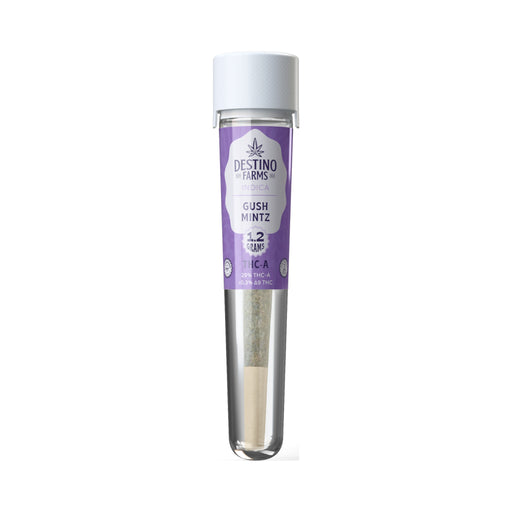 Destino Farms THCA Pre-Roll 1.2g Gush Mintz pre-roll tube