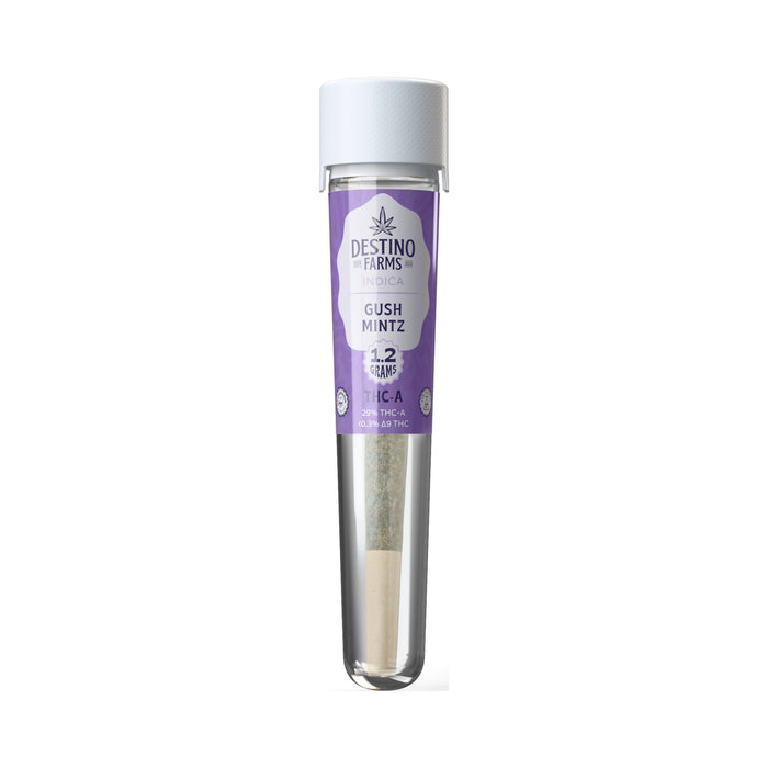Destino Farms THCA Pre-Roll 1.2g Gush Mintz pre-roll tube