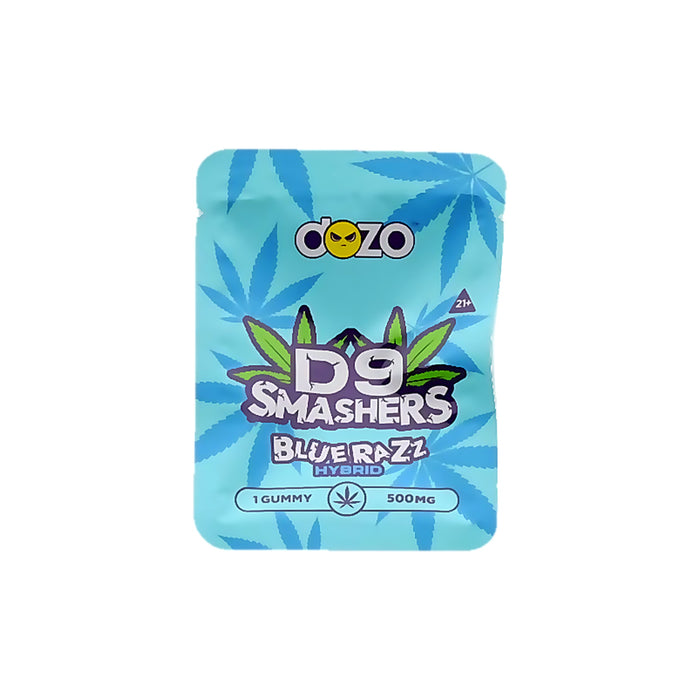 Dozo D9 Smashers Delta 9 THC Gummy 500mg Blue Razz