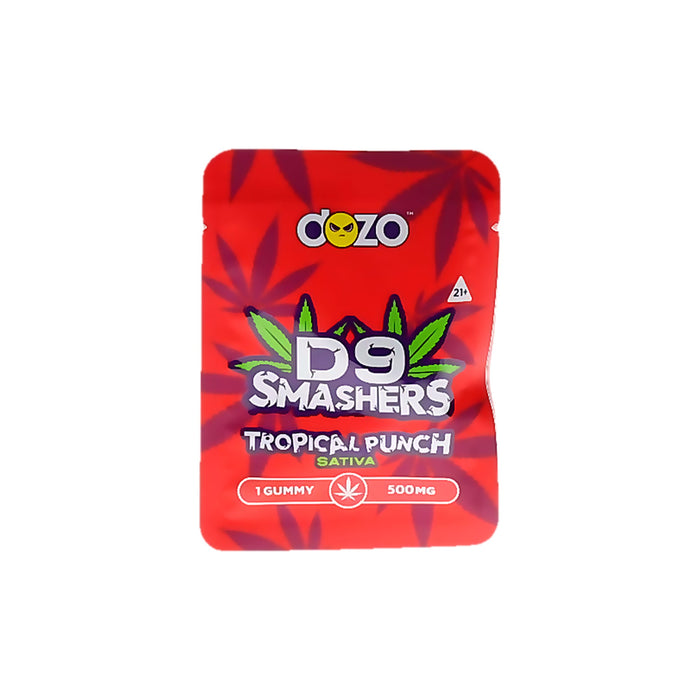 Dozo D9 Smashers Delta 9 THC Gummy 500mg Tropical Punch