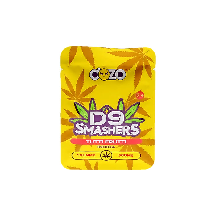 Dozo D9 Smashers Delta 9 THC Gummy 500mg Tutti Frutti