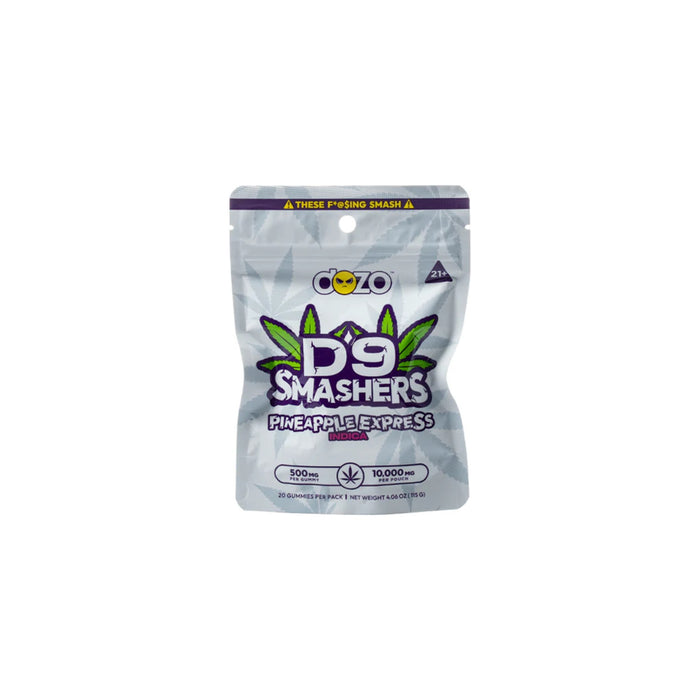 Dozo D9 Smashers Delta 9 THC Gummies 10000mg (20 Count) Pineapple Express