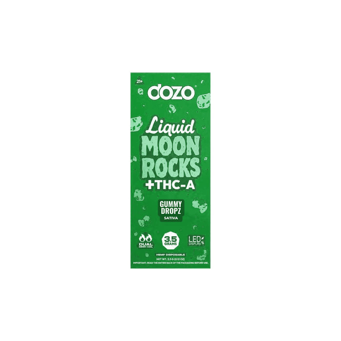 Dozo Liquid Moon Rocks THCA Disposable Vape 3.5g Gummy Dropz
