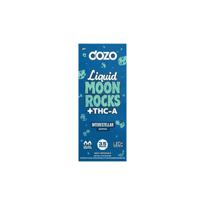 Dozo Liquid Moon Rocks THCA Disposable Vape 3.5g Interestellar
