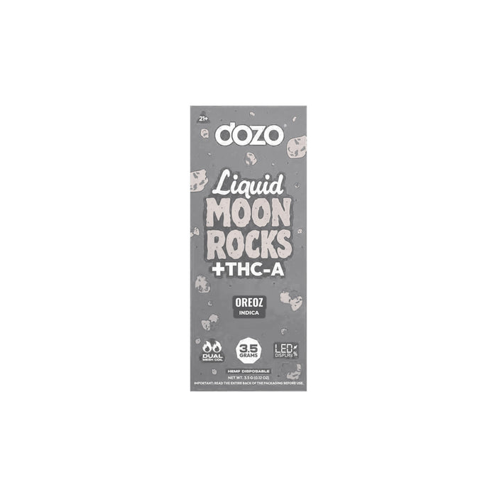 Dozo Liquid Moon Rocks THCA Disposable Vape 3.5g Oreoz