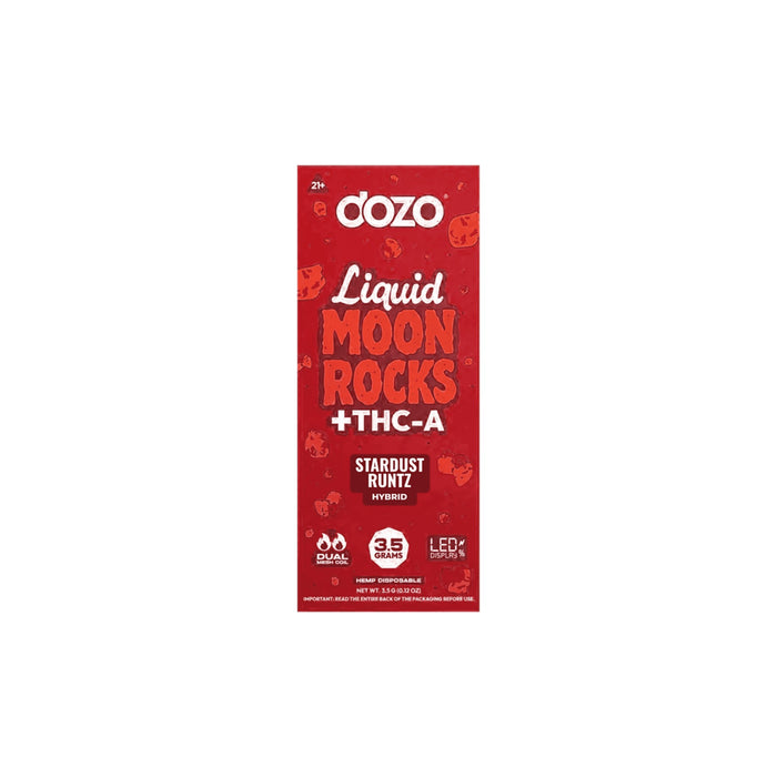 Dozo Liquid Moon Rocks THCA Disposable Vape 3.5g Stardust Runtz