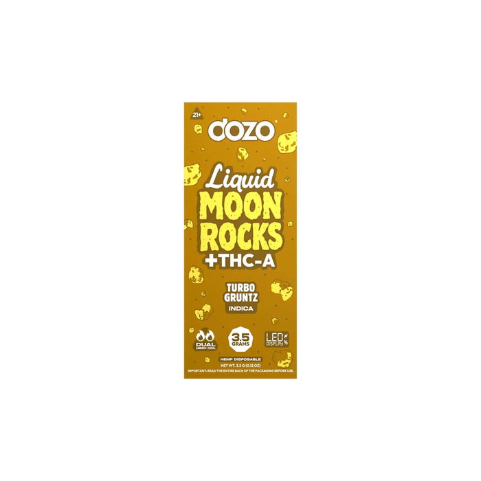 Dozo Liquid Moon Rocks THCA Disposable Vape 3.5g Turbo Gruntz