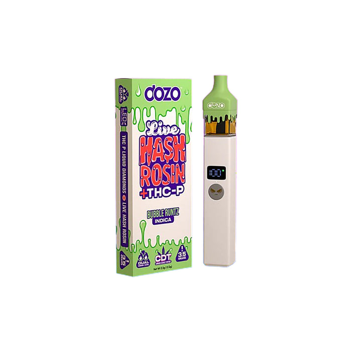 Dozo Live Hash Rosin THCP Disposable Vape 3.5g Bubble Runtz