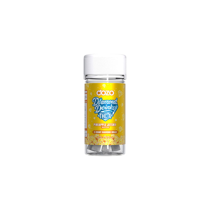 Dozo THCA Diamond Doinks Pre-Rolls 8.75g (5 Count) Pineapple Jetski