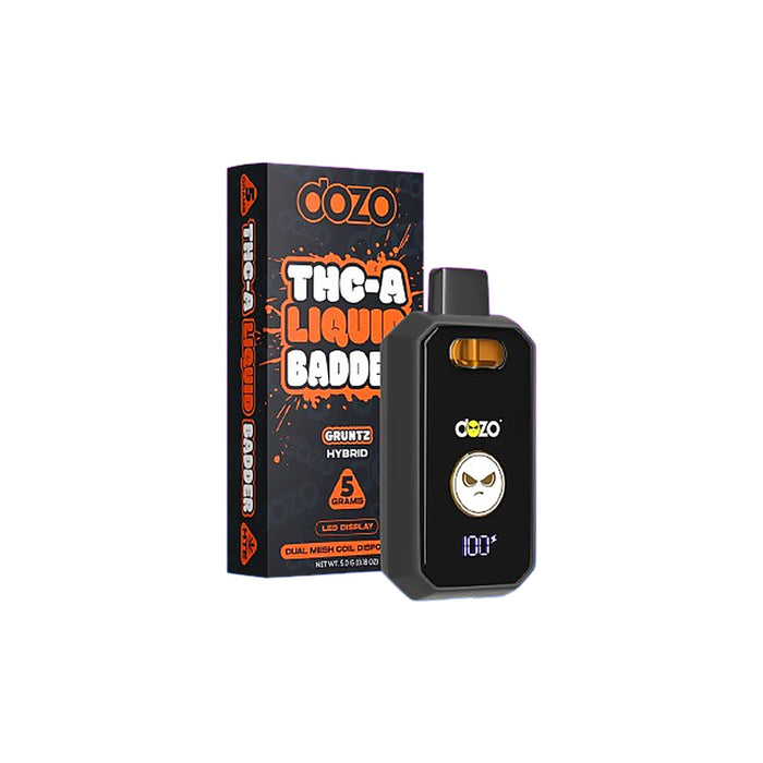 Dozo THCA Liquid Badder Disposable Vape 5g Gruntz