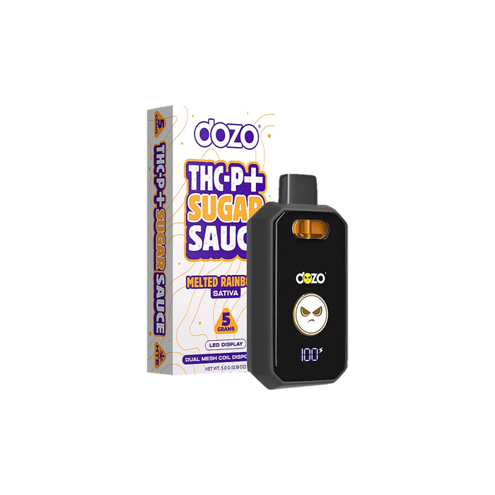 Dozo THCP Sugar Sauce Disposable Vape 5g Melted Rainbowz