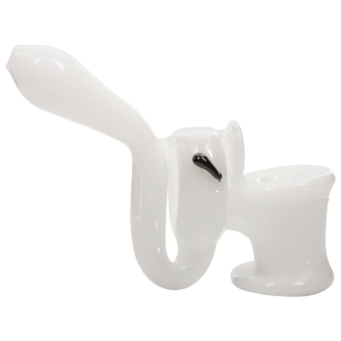 LA Pipes Toilet Bowl Glass Hand Pipe