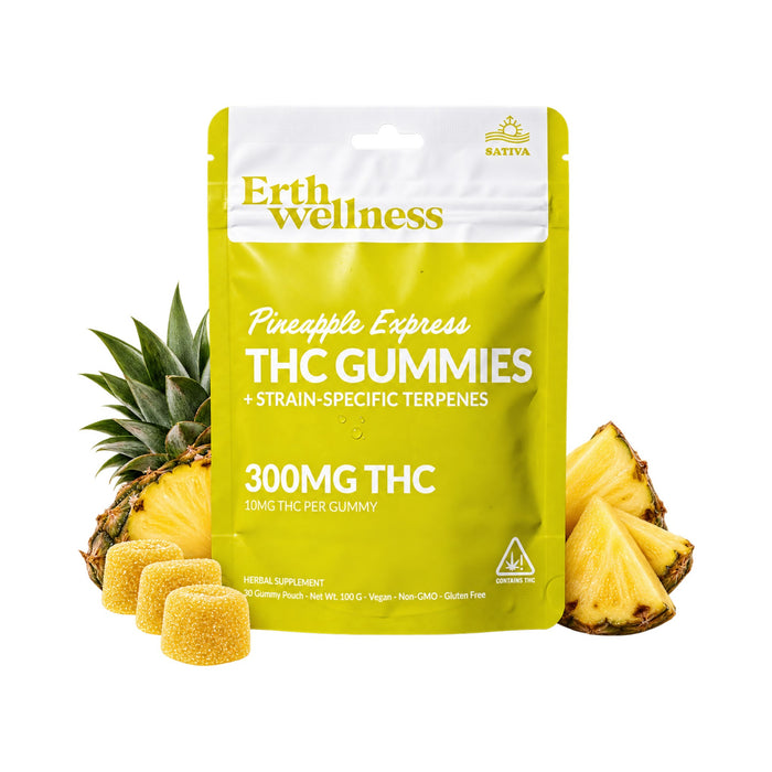 Erth Wellness Live Resin Delta 9 THC Gummies 300mg (30 Count) Pineapple Express