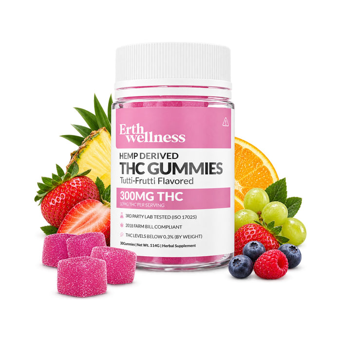 Erth Wellness Relax Delta 9 THC Gummies Tutti Frutti 30 Count
