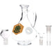 SeshGear Rounded Vintage Glass Bong - 7.75" / 14mm F / Clear