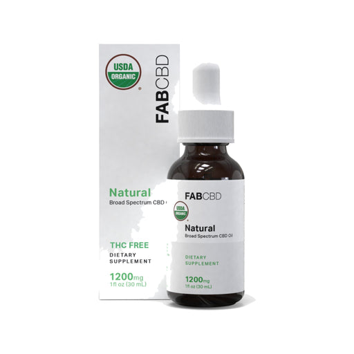FAB CBD Broad Spectrum CBD Oil 1200mg front | CBDdatabase.com