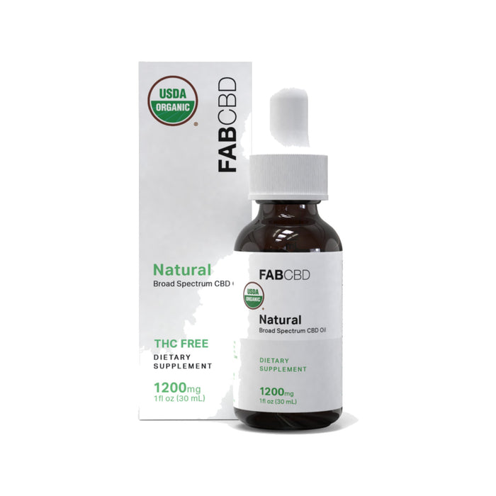 FAB CBD Broad Spectrum CBD Oil 1200mg front | CBDdatabase.com