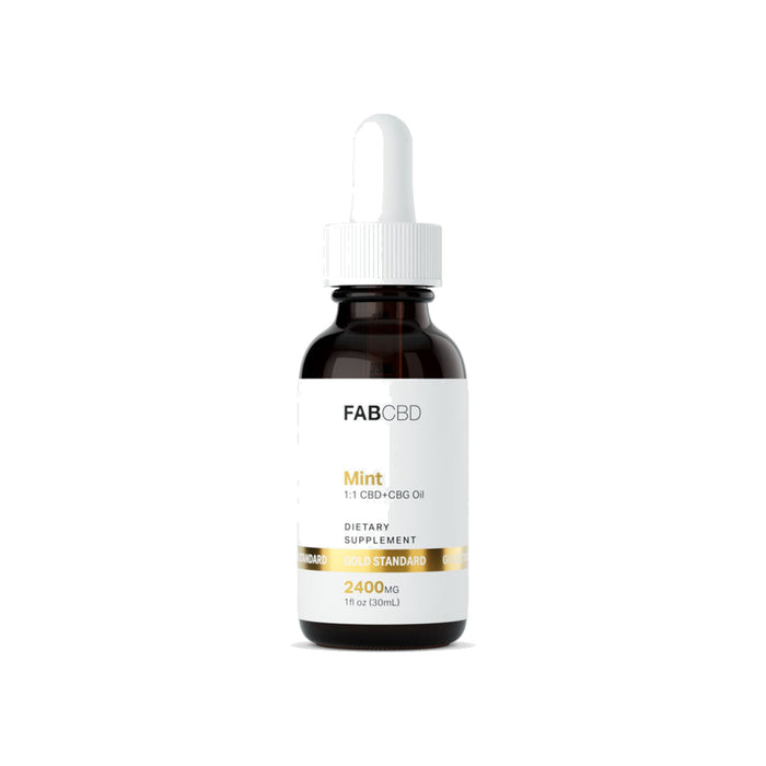 FAB CBD CBD and CBG Oil 2400mg Mint front | CBDdatabase.com