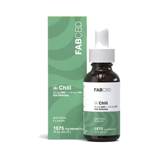 FAB CBD Chill THC Oil 1575mg front | CBDdatabase.com