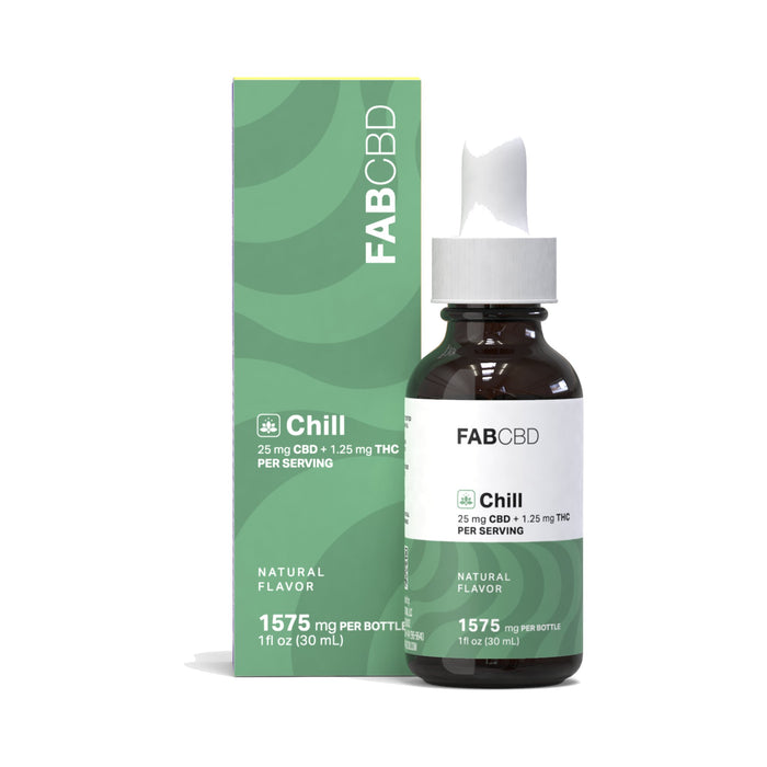FAB CBD Chill THC Oil 1575mg front | CBDdatabase.com