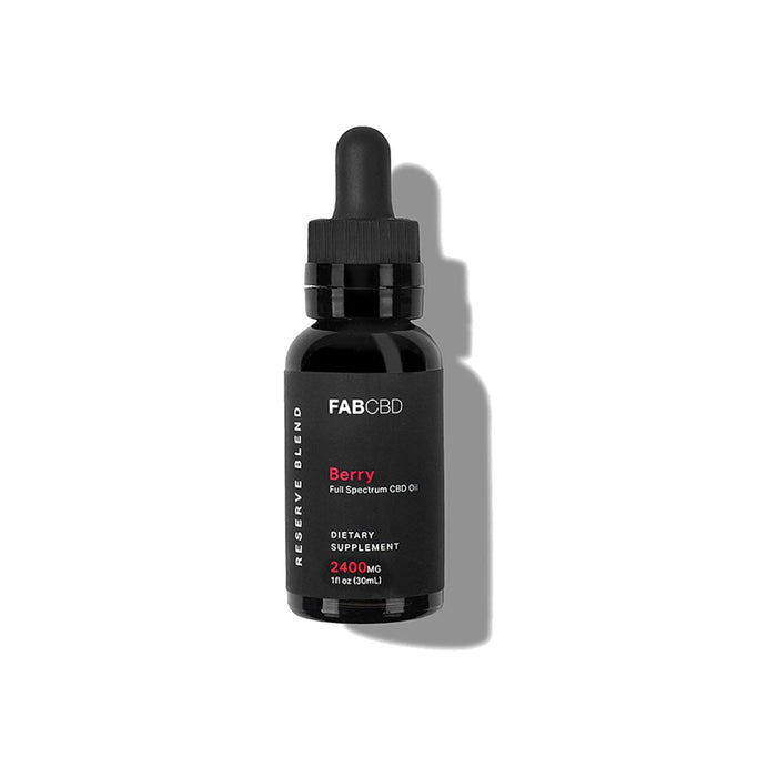 FAB CBD Full Spectrum CBD Oil (600mg, 1200mg & 2400mg) Berry 2400mg front | CBDdatabase.com