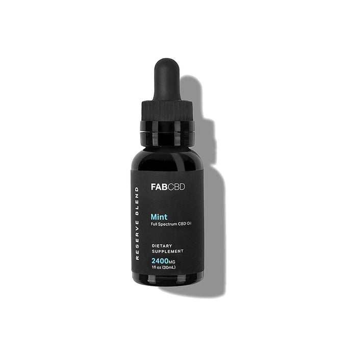 FAB CBD Full Spectrum CBD Oil (600mg, 1200mg & 2400mg) Mint 2400mg front | CBDdatabase.com