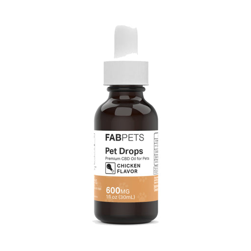 FAB CBD Pet Drops 600mg (Chicken & Bacon) Chicken front | CBDdatabase.com