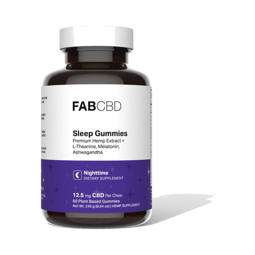 FAB CBD Sleep Gummies with Melatonin 12.5mg (60 Count) front | CBDdatabase.com