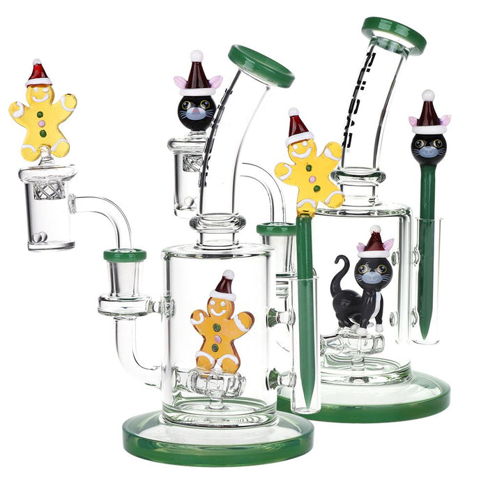 Pulsar Holidaze Series Glass Dab Rig Set | 8.25" | 14mm F