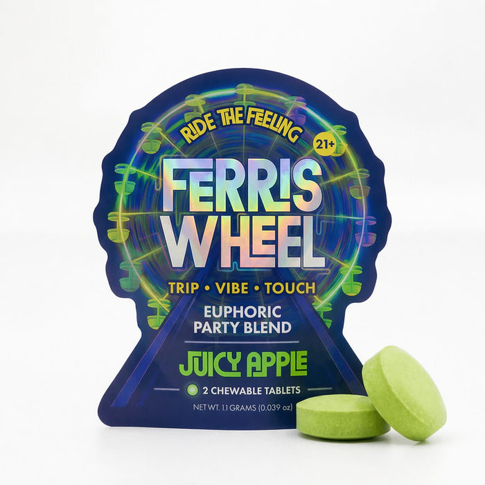 Ferris Wheel Kanna Party Tabs Juicy Apple 2 count | CBDdatabase.com