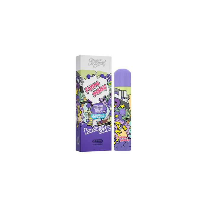 Flying Horse Stoner Blend Hemp THCP Disposable Vape 3g Ice Cream Cake front | CBDdatabase.com