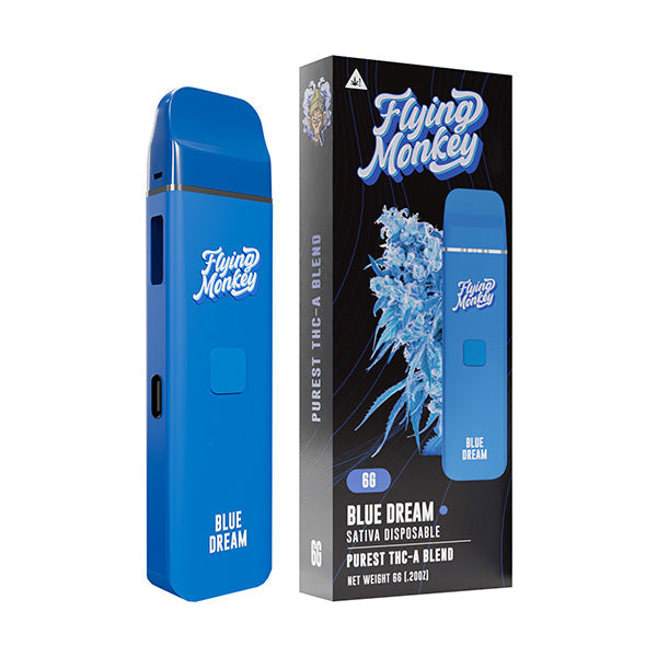 Flying Monkey Purest THCA Blend Disposable Vape 6g Blue Dream