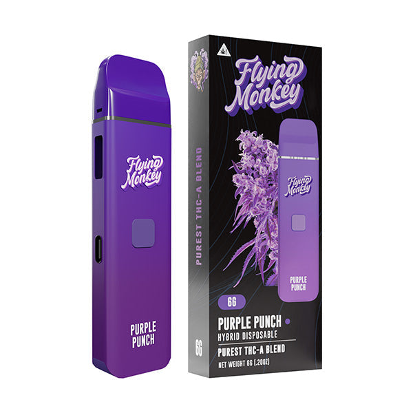 Flying Monkey Purest THCA Blend Disposable Vape 6g Purple Punch