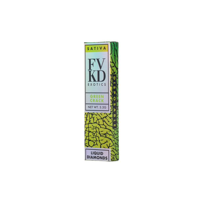 FVKD Exotics Liquid Diamonds THCA Disposable Vape 3.5g Green Crack