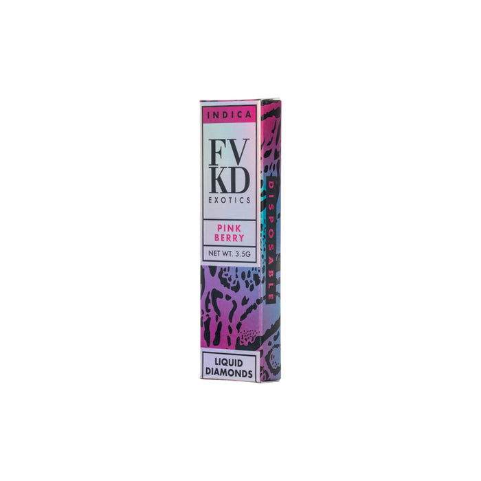 FVKD Exotics Liquid Diamonds THCA Disposable Vape 3.5g Pink Berry