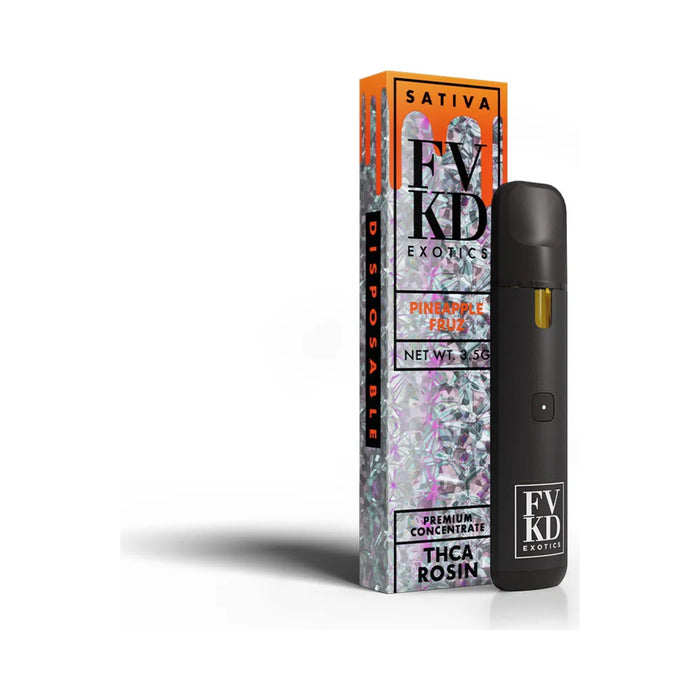 FVKD Exotics THCA Rosin Disposable Vape 3.5g Pineapple Fruz