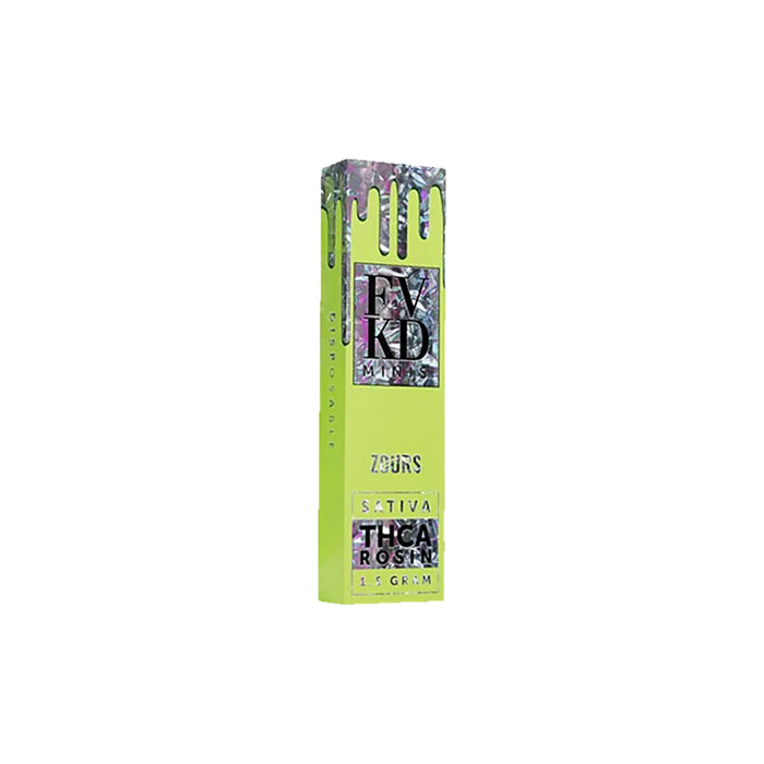 FVKD Minis THCA Rosin Disposable Vape 1.5g Zours