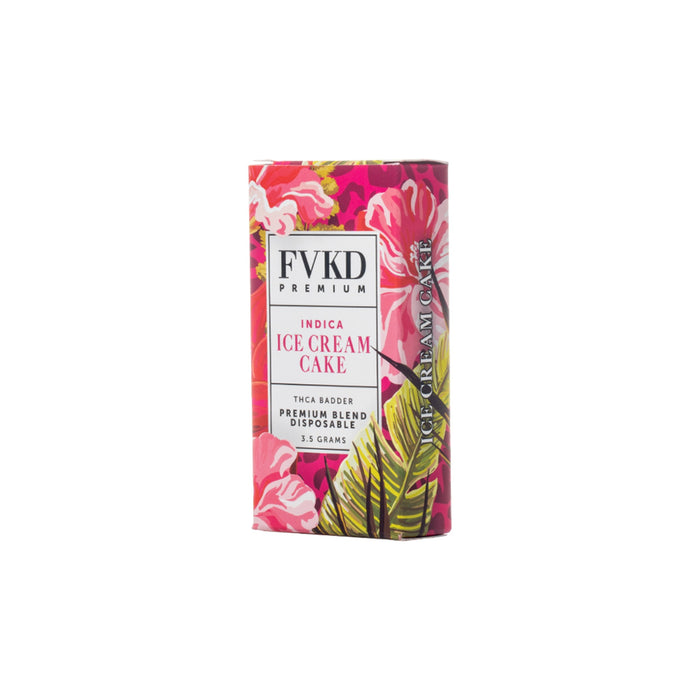 FVKD Premium THCA Badder Disposable Vape 3.5g Ice Cream Cake